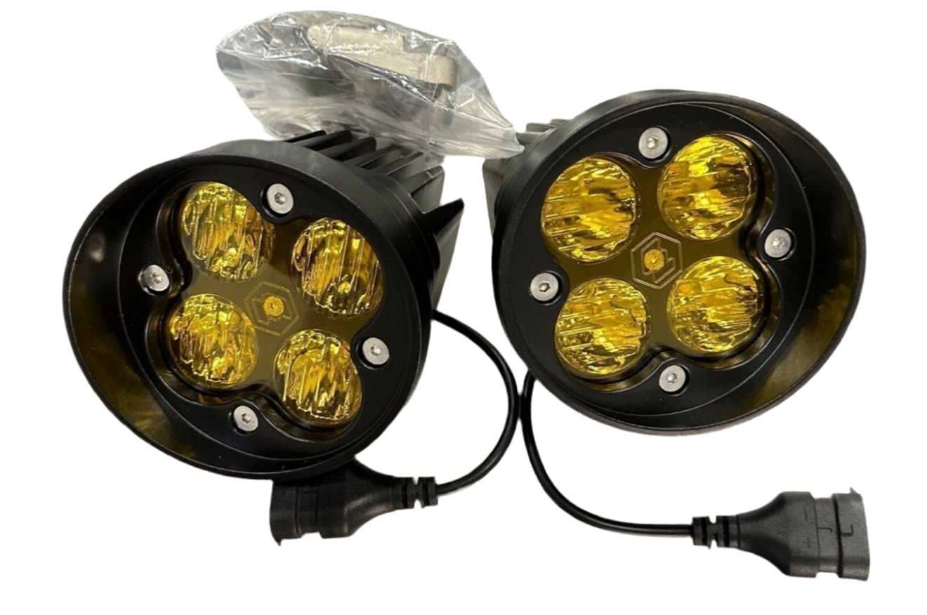 Yotabeast Baja Style Fog Lights Amber Squadron Wide Angle SAE For Toyota Tacoma 05-23, Toyota 4Runner 10-24 and Toyota Tundra 14-21