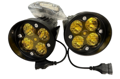 Yotabeast Baja Style Fog Lights Amber Squadron Wide Angle SAE For Toyota Tacoma 05-23, Toyota 4Runner 10-24 and Toyota Tundra 14-21
